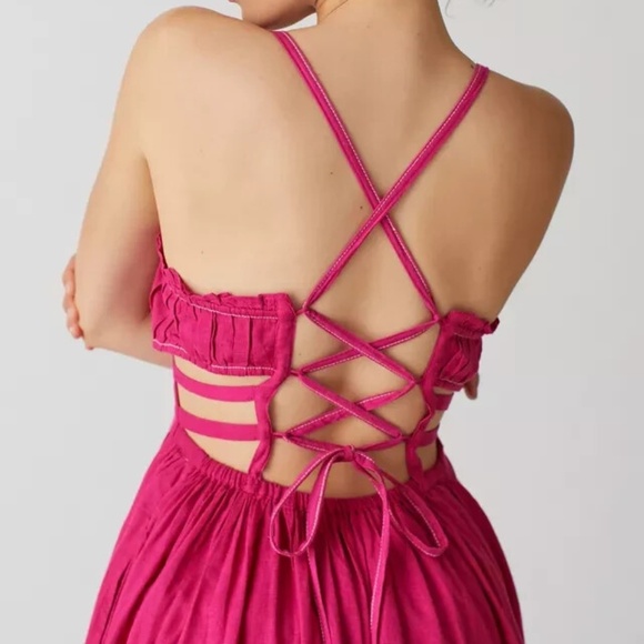 Pink Midi Dress from Urban Outfitters - Picture 2 of 4